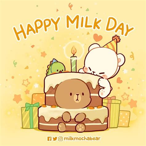 Milk & Mocha Bear Official on Instagram: "Today is April 18th! It means ...