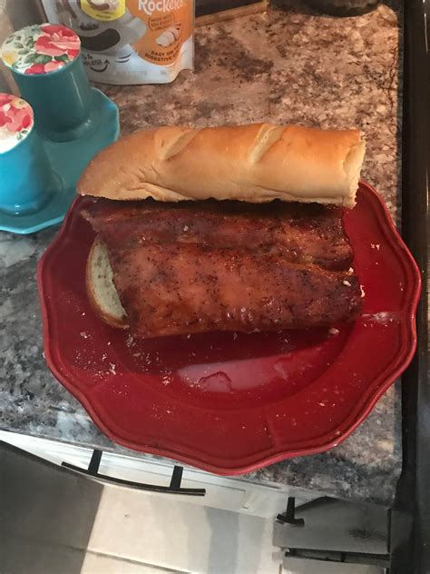 Home made McRib sandwich : r/BBQ