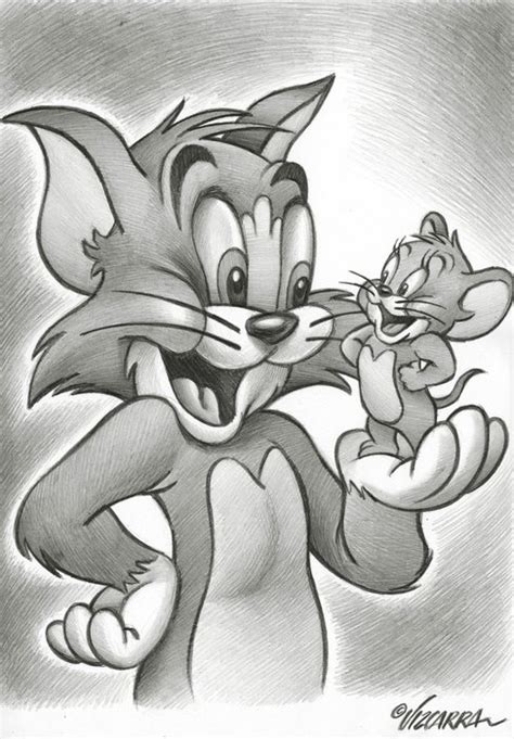 Sketch Tom And Jerry Drawing - Rectangle Circle