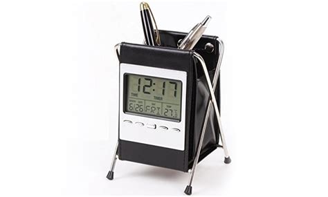 Folding Clock and Pencil Holder | Groupon Goods