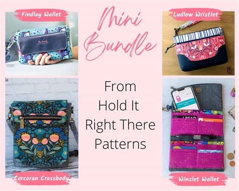 Hold It Right There Mini Bundle (4 patterns) - Sew Modern Bags