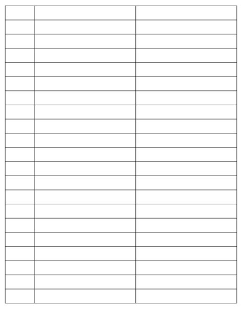 Printable Blank Column Chart Templates Worksheet | My XXX Hot Girl