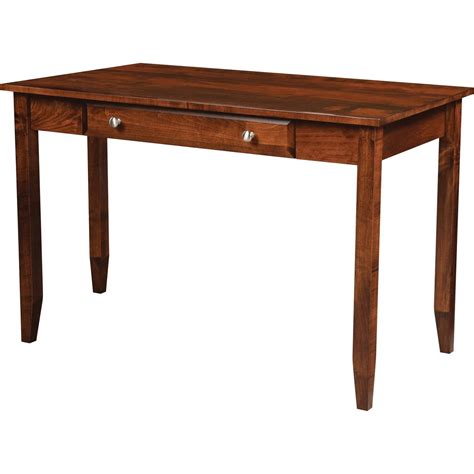 Maple Hill Woodworking Hampton Transitional Solid Wood 48" Writing Desk | Wayside Furniture ...