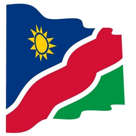 Wavy flag of Namibia | Public domain vectors