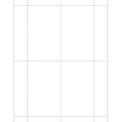 MR306 – 3″ x 5″ – US Letter Sheet – 4 Index Cards – MR-LABEL