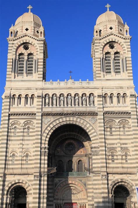 Marseille Cathedral of France Stock Photo - Image of religion ...