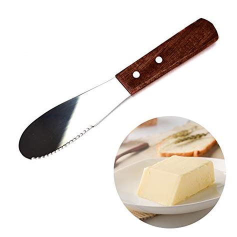 Butter Spreader Knife, Professional Stainless Steel Butter Knife with Serrated Cutting Edge and ...