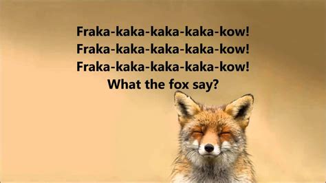 What does the fox say-Lyrics - YouTube