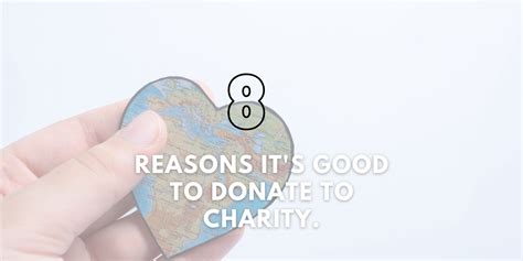 8 Reasons it's Good to Donate to Charity.