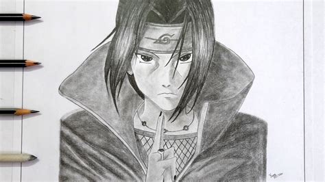 How to draw Itachi uchiha?|Itachi Uchiha pencil sketching|step by step - YouTube