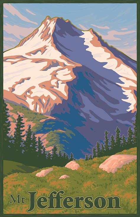 Vintage Mountain Poster