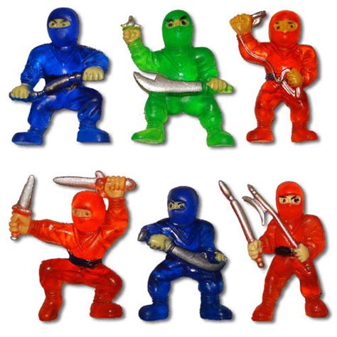 Rubber Ninja Toys - Mini Ninja Warriors - Ninja Action Figures