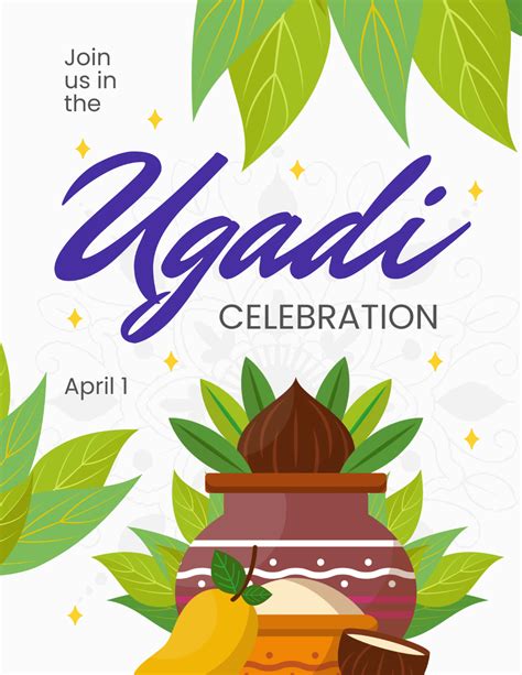 Ugadi Celebration Flyer Template - Edit Online & Download Example | Template.net