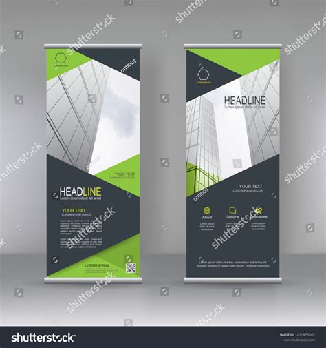 Vertical Banner Stand Template Design Vector Stock Vector (Royalty Free ...