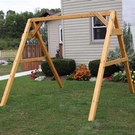 Building a custom wooden swing + frame (# 135040) | Builderscrack