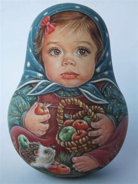 My Author's 1 kind russian roly poly nesting matryoshkas dolls Artist ...