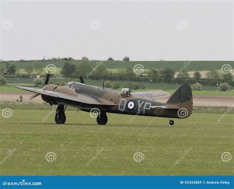 Bristol Blenheim bomber editorial stock image. Image of flying - 55343869