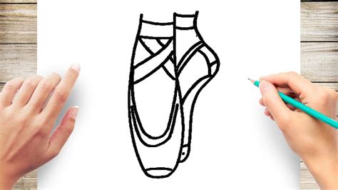 How to Draw Ballet Shoes Step by Step Easy - YouTube