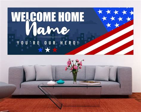 Welcome Home Military Navy Custom Banner Military Homecoming Sign Welcome Home Banner Welcome ...