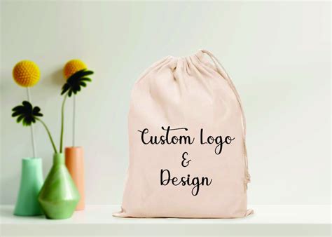 Custom Logo Favor Bags, Personalized Cotton Bag, Personalized Wedding ...