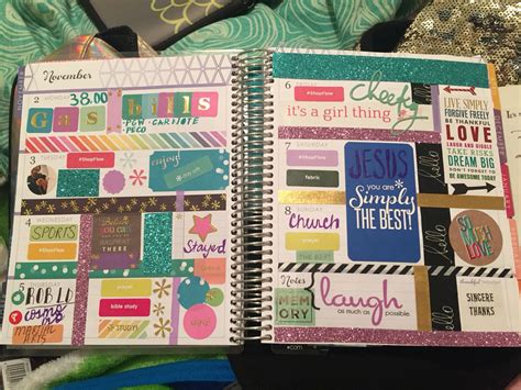 Erin Condren #horizontal layout | Planner accessories, Getting ...