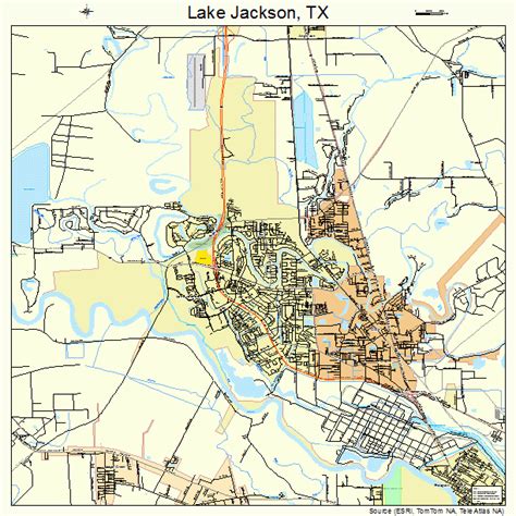 Lake Jackson Texas Street Map 4840588