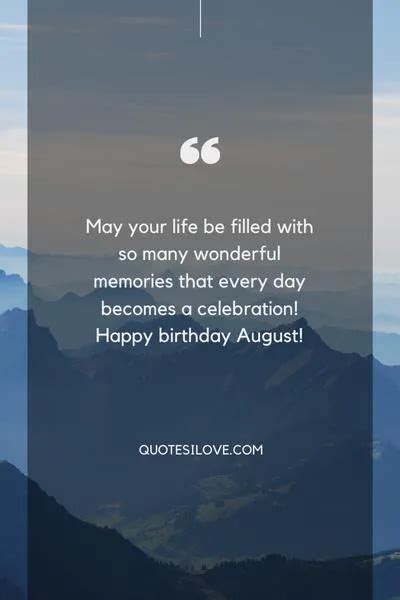 Happy Birthday August Quotes and Wishes - Quotes I Love