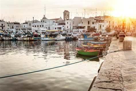 Harbor in Mola di Bari editorial image. Image of port - 65012545