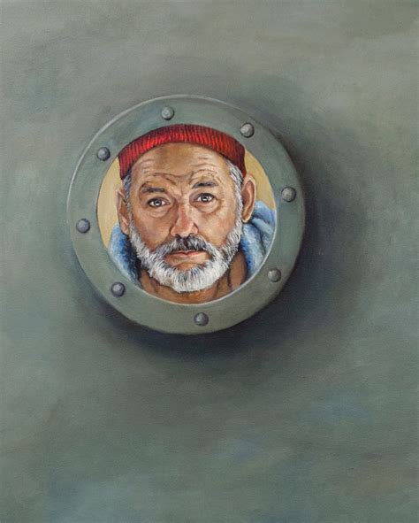 Bill Murray as Steve Zissou - Wes Anderson Painting – Heather Buchanan