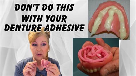 How To Apply Denture Adhesive To Your Dentures / Denture Adhesive For the Strongest Hold - YouTube