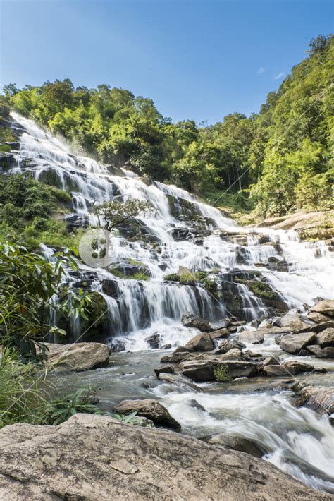 Mae Ya waterfall Chiang Mai, Thailand. Royalty-Free Stock Image - Storyblocks