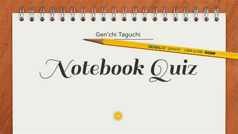 NOTEBOOK QUIZ