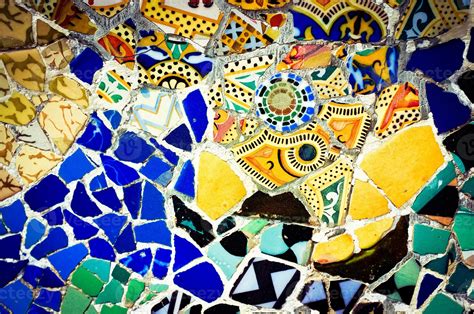 Park Guell Mosaic Background 1315129 Stock Photo at Vecteezy