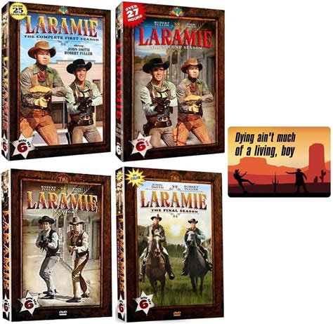 Laramie: Complete Series Seasons 1-4 DVD Collection with Bonus Sticker ...