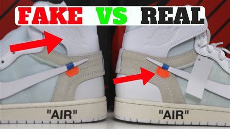 FAKE vs REAL: Air Jordan 1 Retro x Off-White Detailed Comparison! - YouTube