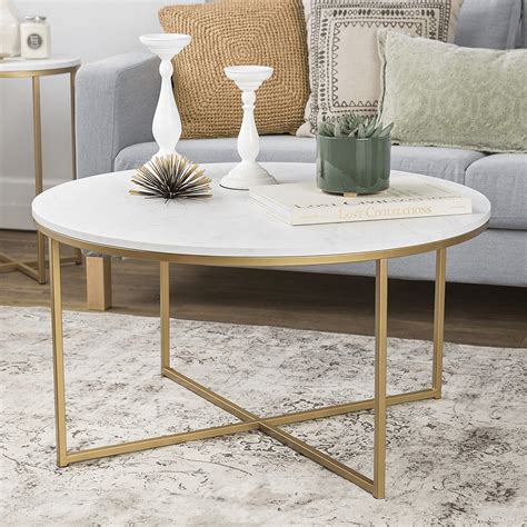 Gold and marble coffee table | EasyHomeTips.org