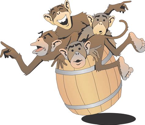 Barrel clipart monkeys, Barrel monkeys Transparent FREE for download on ...