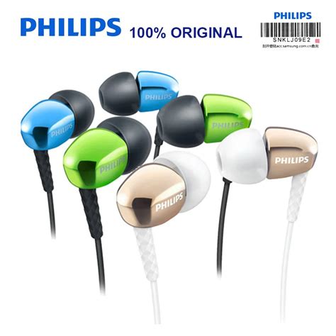 Philips SHE3900 In Ear Earphone wiht Oval Earbuds 3.5mm Wired Headsets Super Bass for Xiaomi LG ...