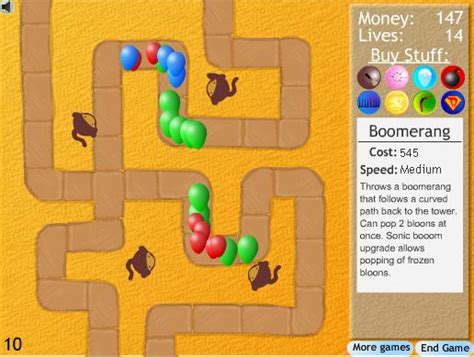 Online Games: Bloons Tower Defense 2