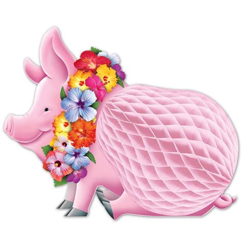 Luau Party Luau Pig Centerpiece (12ct) Luau Centerpieces, Luau Party Decorations, Centerpiece ...