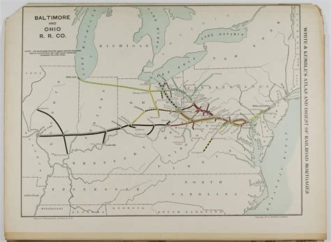 Lot - 1898 BALTIMORE AND OHIO RAILROAD MAP