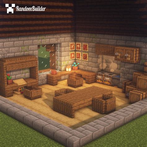 Kitchen/Living room design I built! : r/Minecraftbuilds