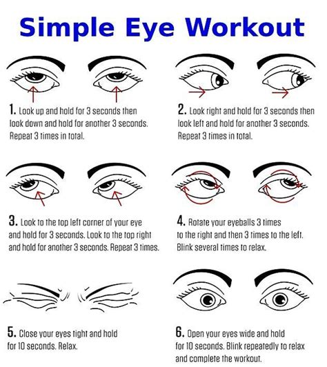 A simple eye workout to try. See other exercises in this article | Eye ...