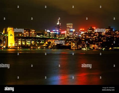 Sydney Skyline at Night, Sydney, Australia Stock Photo - Alamy