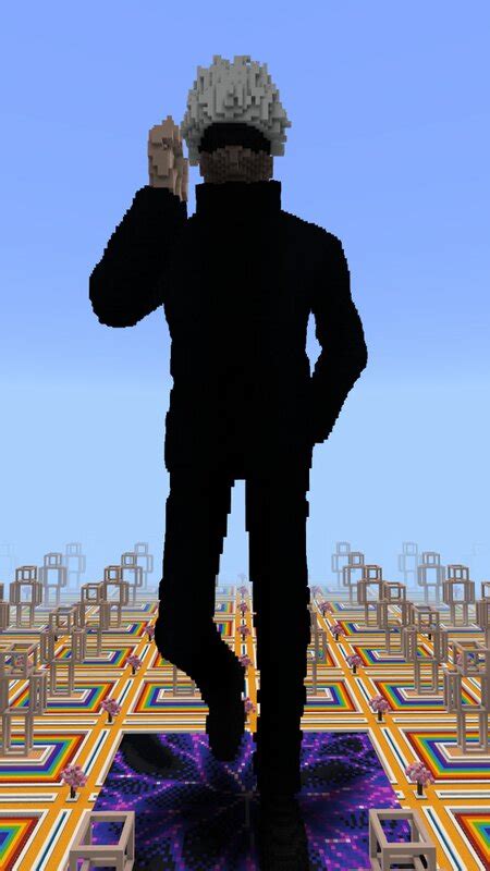 Gojo Satoru - Jujutsu Kaisen - Minecraft Character Statue Minecraft Map