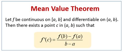 Calculus - Mean Value Theorem (examples, solutions, videos)