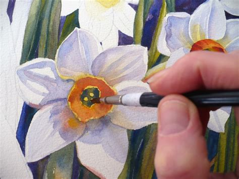 Zeh Original Art Blog Watercolor and Oil Paintings: Daffodils Watercolor Painting Narcissus ...