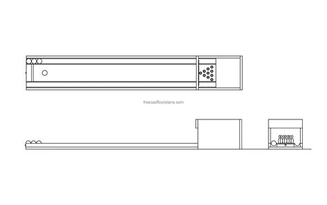 Bowling Alley - Free CAD Drawings