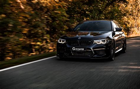 Обои чёрный, BMW, седан, G-Power, 2018, BMW M5, четырёхдверный, M5, V8, F90, G5M Bi-Turbo, 800 л ...