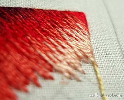 Long and Short Stitch Shading Lesson 2 continued – NeedlenThread.com